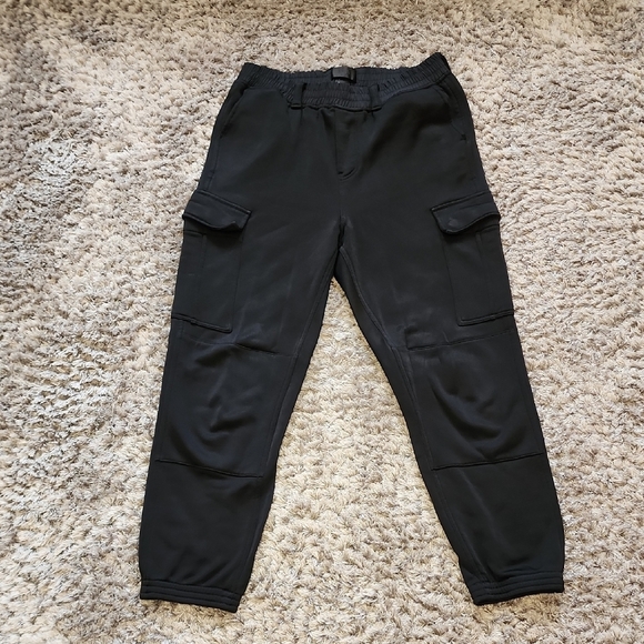 RTA Unisex Black Cargo Jogger Pants Size M - Picture 1 of 14